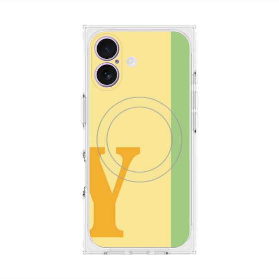 Premium Square Case with MagSafe［ Original - initial color line - Y yellow ］