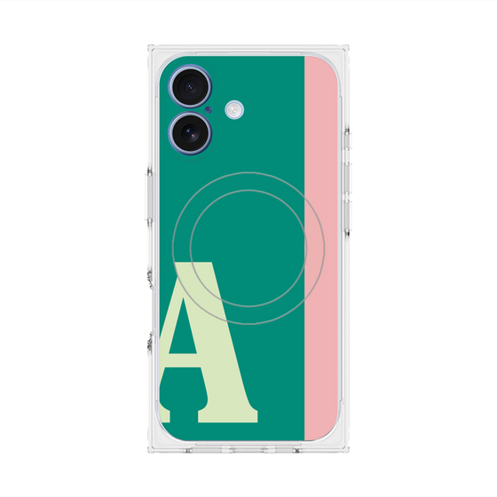 Premium Square Case with MagSafe［ Original - initial color line - A green ］