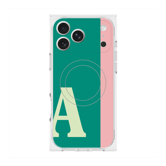 Premium Square Case with MagSafe［ Original - initial color line - A green ］