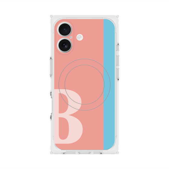 Premium Square Case with MagSafe［ Original - initial color line - B pink ］