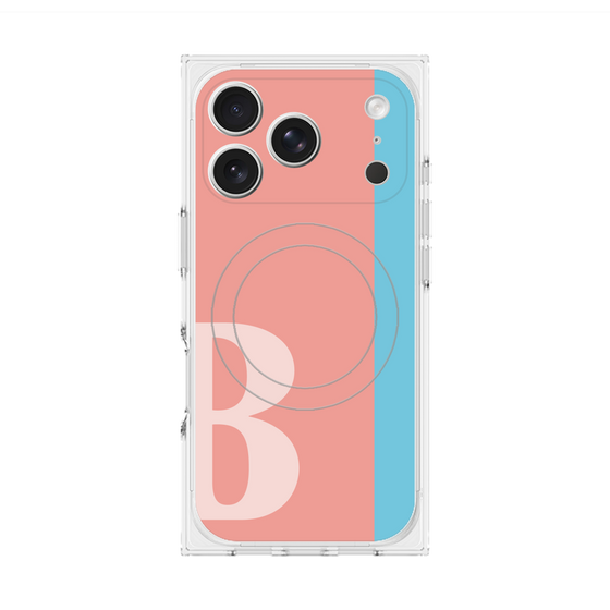 Premium Square Case with MagSafe［ Original - initial color line - B pink ］