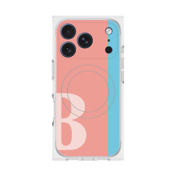 Premium Square Case with MagSafe［ Original - initial color line - B pink ］