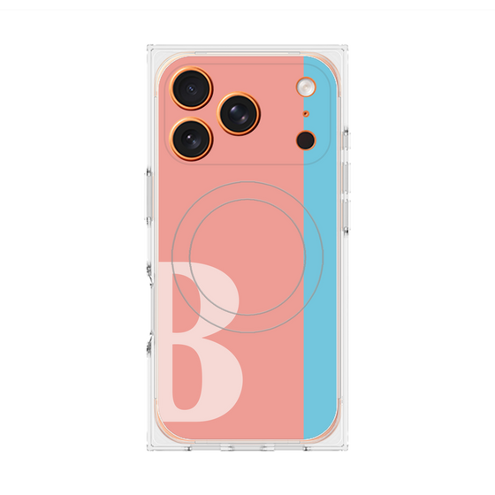 Premium Square Case with MagSafe［ Original - initial color line - B pink ］