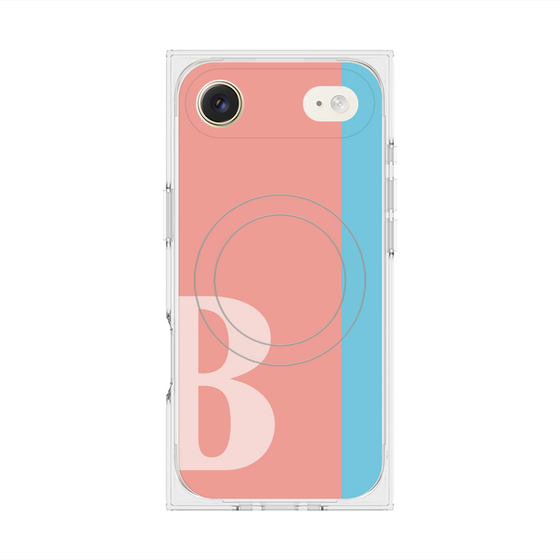 Premium Square Case with MagSafe［ Original - initial color line - B pink ］