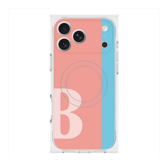 Premium Square Case with MagSafe［ Original - initial color line - B pink ］