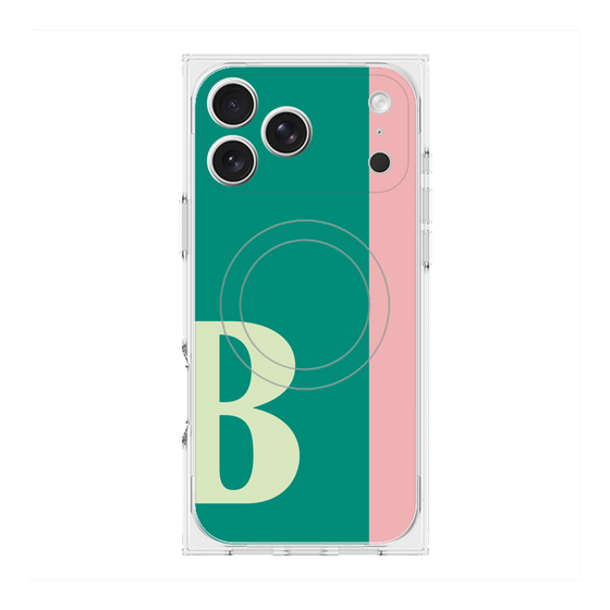 Premium Square Case with MagSafe［ Original - initial color line - B green ］