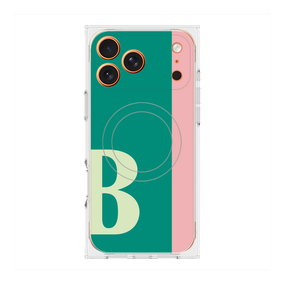 Premium Square Case with MagSafe［ Original - initial color line - B green ］
