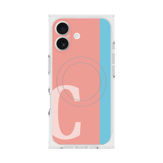 Premium Square Case with MagSafe［ Original - initial color line - C pink ］