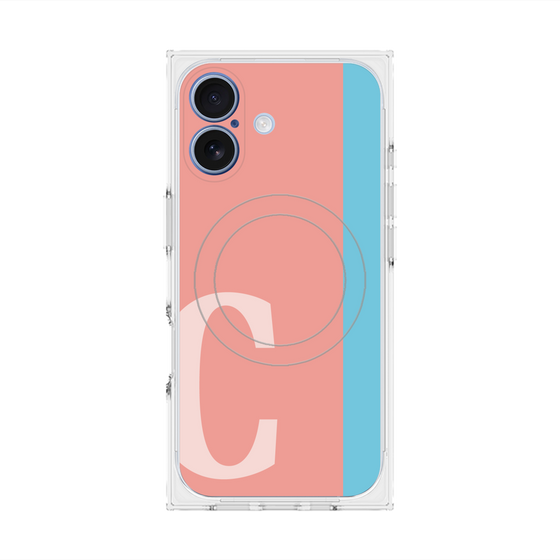 Premium Square Case with MagSafe［ Original - initial color line - C pink ］