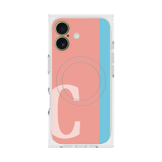 Premium Square Case with MagSafe［ Original - initial color line - C pink ］