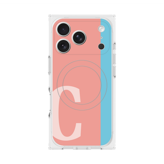 Premium Square Case with MagSafe［ Original - initial color line - C pink ］