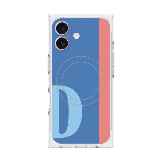 Premium Square Case with MagSafe［ Original - initial color line - D blue ］