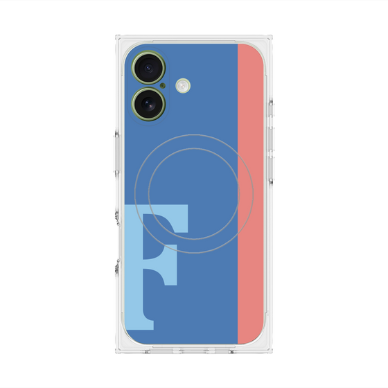 Premium Square Case with MagSafe［ Original - initial color line - F blue ］