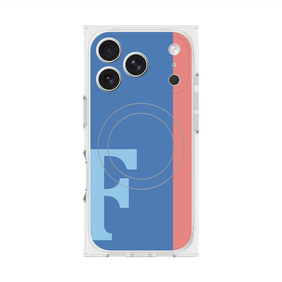 Premium Square Case with MagSafe［ Original - initial color line - F blue ］