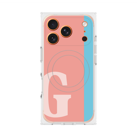 Premium Square Case with MagSafe［ Original - initial color line - G pink ］