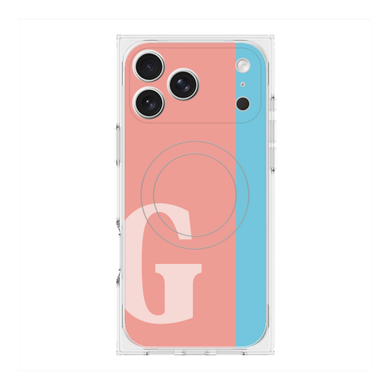 Premium Square Case with MagSafe［ Original - initial color line - G pink ］