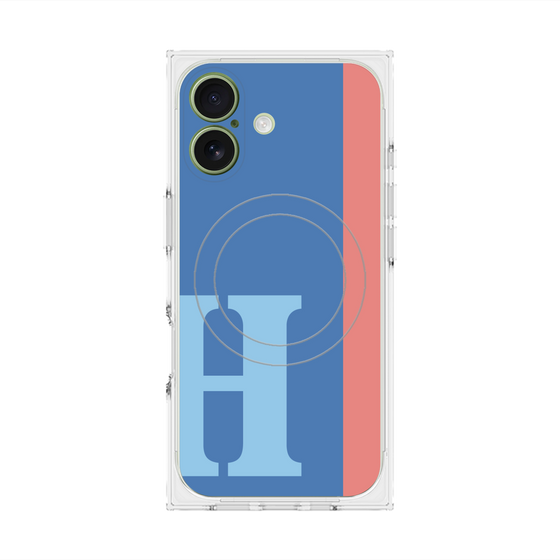 Premium Square Case with MagSafe［ Original - initial color line - H blue ］