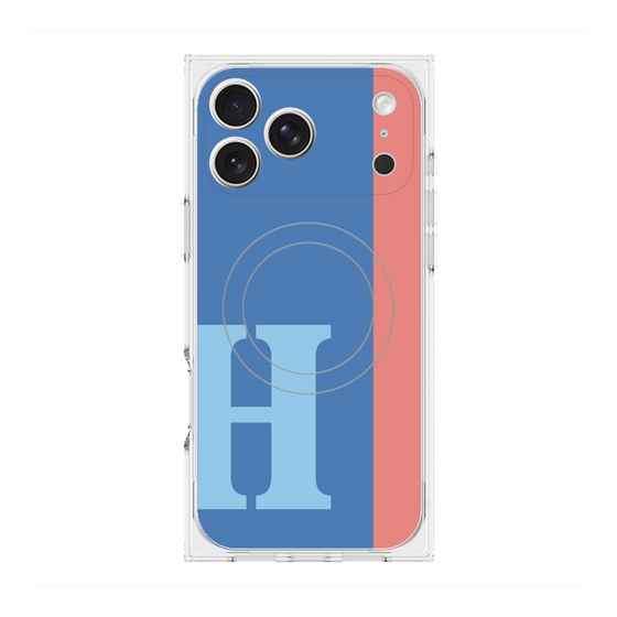 Premium Square Case with MagSafe［ Original - initial color line - H blue ］