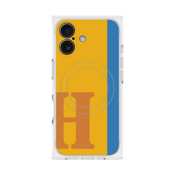 Premium Square Case with MagSafe［ Original - initial color line - H orange ］