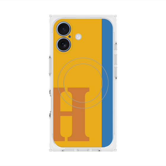 Premium Square Case with MagSafe［ Original - initial color line - H orange ］