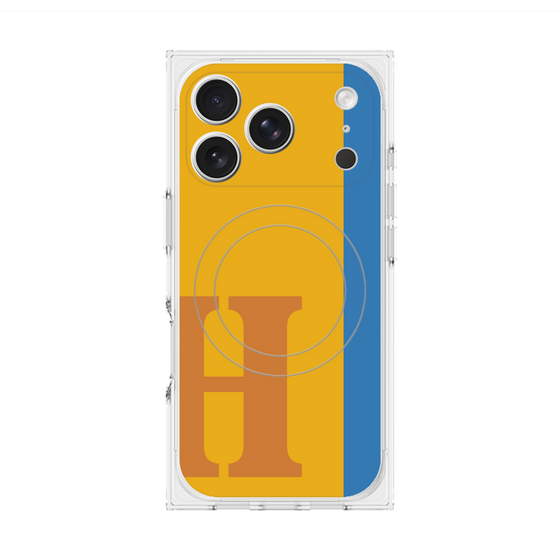 Premium Square Case with MagSafe［ Original - initial color line - H orange ］