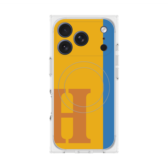 Premium Square Case with MagSafe［ Original - initial color line - H orange ］