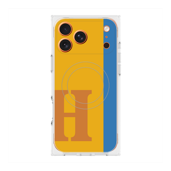 Premium Square Case with MagSafe［ Original - initial color line - H orange ］