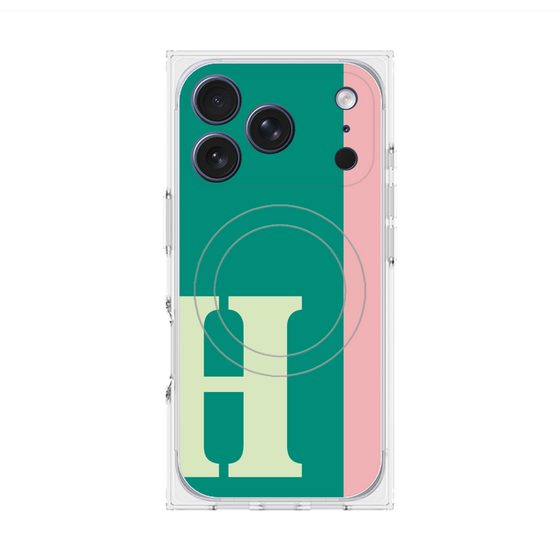 Premium Square Case with MagSafe［ Original - initial color line - H green ］