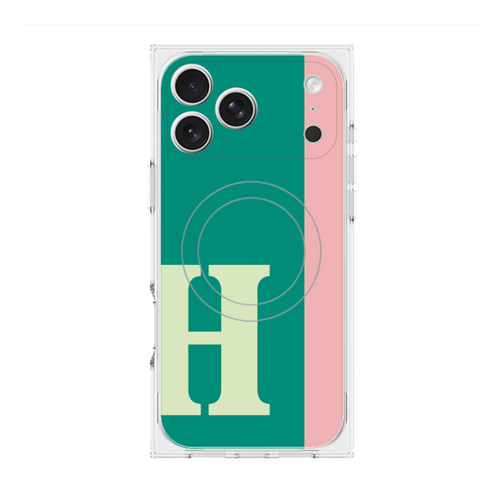 Premium Square Case with MagSafe［ Original - initial color line - H green ］
