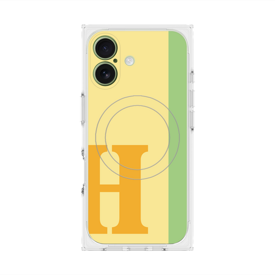 Premium Square Case with MagSafe［ Original - initial color line - H yellow ］
