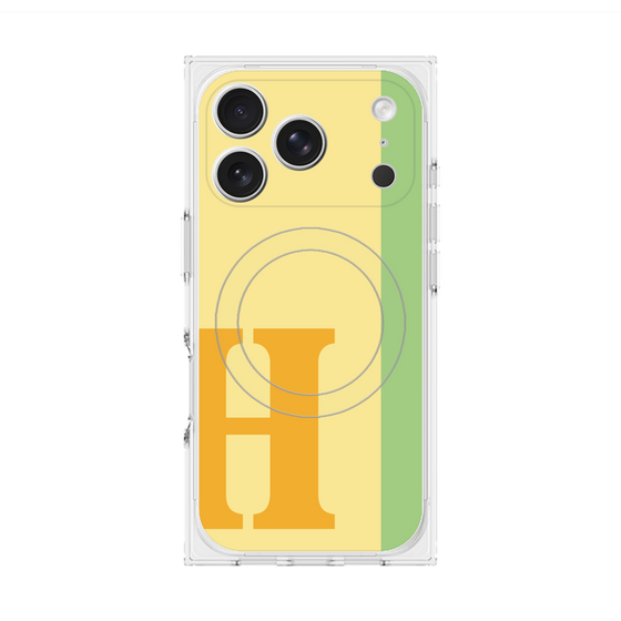Premium Square Case with MagSafe［ Original - initial color line - H yellow ］