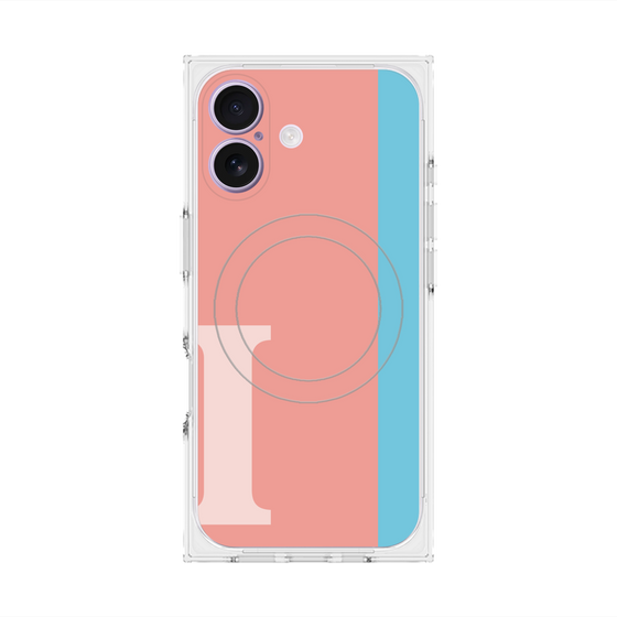 Premium Square Case with MagSafe［ Original - initial color line - I pink ］