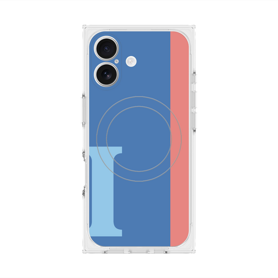 Premium Square Case with MagSafe［ Original - initial color line - I blue ］