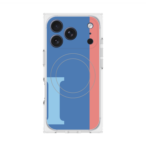 Premium Square Case with MagSafe［ Original - initial color line - I blue ］