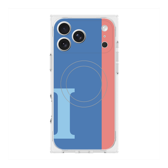 Premium Square Case with MagSafe［ Original - initial color line - I blue ］