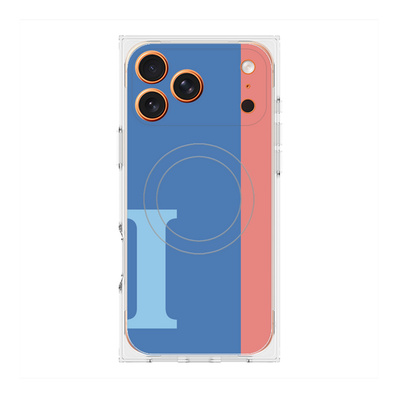 Premium Square Case with MagSafe［ Original - initial color line - I blue ］