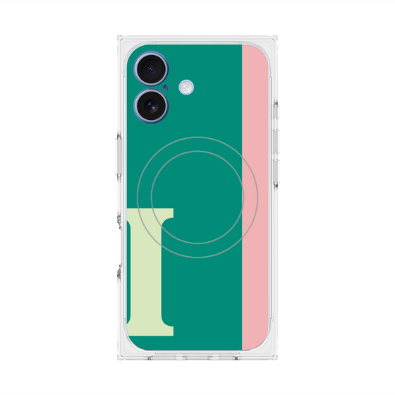 Premium Square Case with MagSafe［ Original - initial color line - I green ］