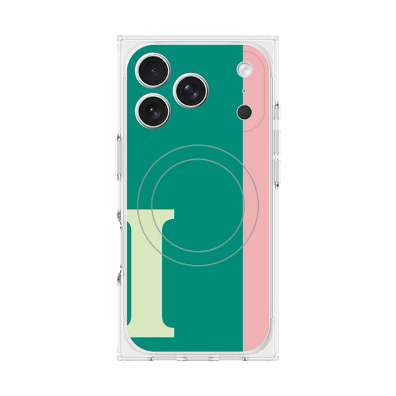 Premium Square Case with MagSafe［ Original - initial color line - I green ］