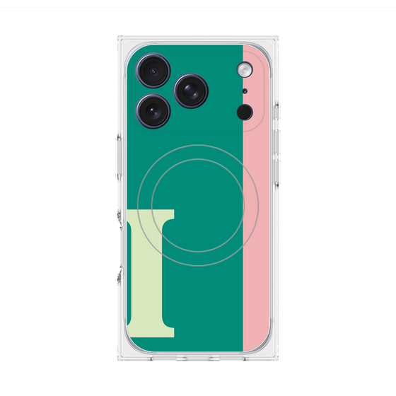 Premium Square Case with MagSafe［ Original - initial color line - I green ］