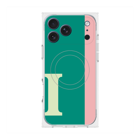 Premium Square Case with MagSafe［ Original - initial color line - I green ］