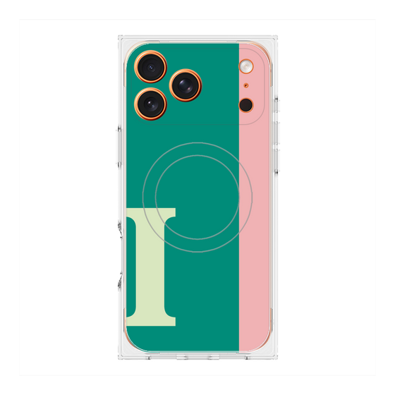 Premium Square Case with MagSafe［ Original - initial color line - I green ］