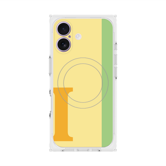 Premium Square Case with MagSafe［ Original - initial color line - I yellow ］