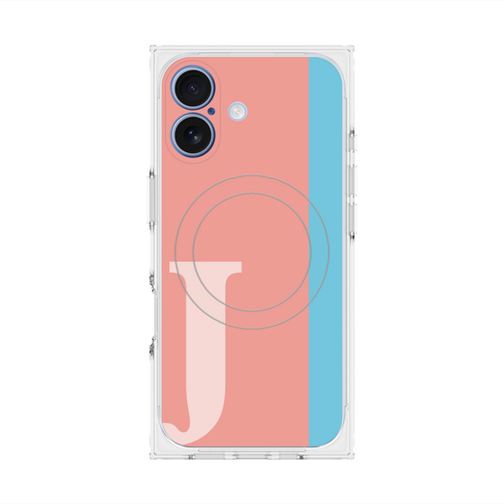 Premium Square Case with MagSafe［ Original - initial color line - J pink ］