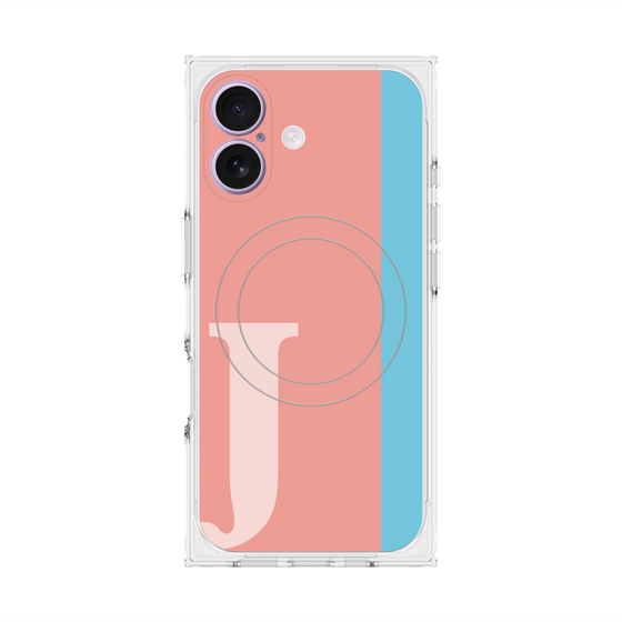 Premium Square Case with MagSafe［ Original - initial color line - J pink ］