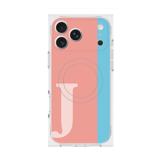 Premium Square Case with MagSafe［ Original - initial color line - J pink ］