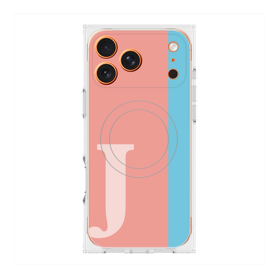Premium Square Case with MagSafe［ Original - initial color line - J pink ］