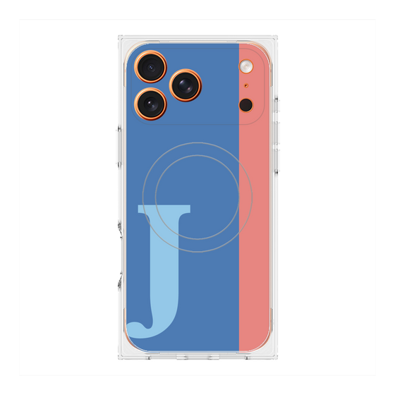 Premium Square Case with MagSafe［ Original - initial color line - J blue ］