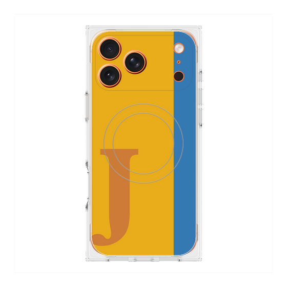 Premium Square Case with MagSafe［ Original - initial color line - J orange ］