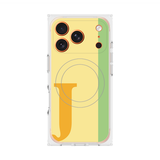 Premium Square Case with MagSafe［ Original - initial color line - J yellow ］