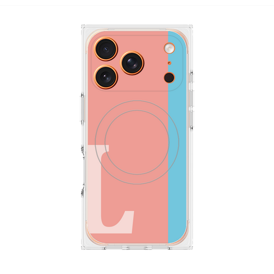 Premium Square Case with MagSafe［ Original - initial color line - L pink ］